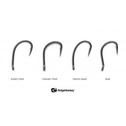 RidgeMonkey- RM-Tec Hook Straight Point Barbed Rozmiar 8 - Haczyk